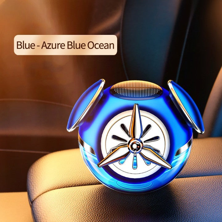 Rotating Perfume Solar Aromatherapy Car Air Freshener - Image 8