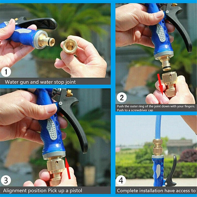 High Pressure Adjustable Hose Nozzle Water Gun - Image 3