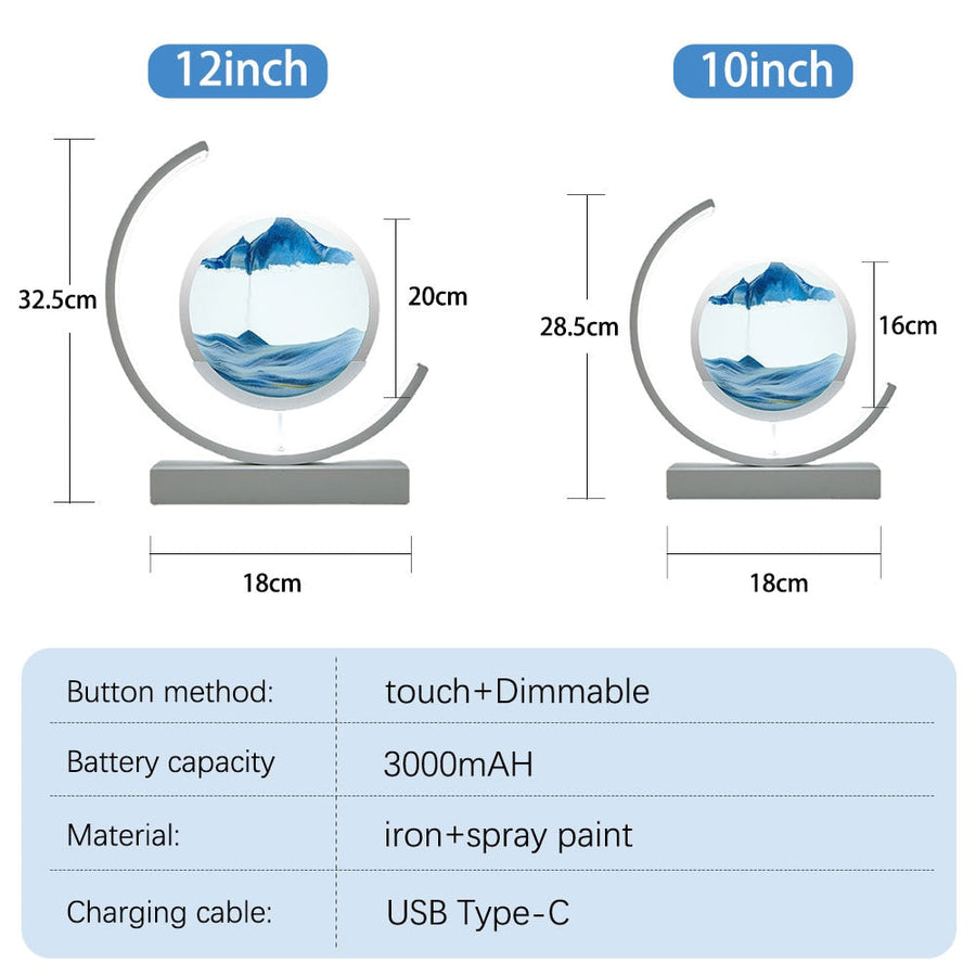 3D LED Flowing Sand Art Table Lamp - Image 10