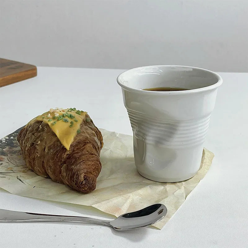 Realistic Ceramic Bent Creative Mug - Image 1