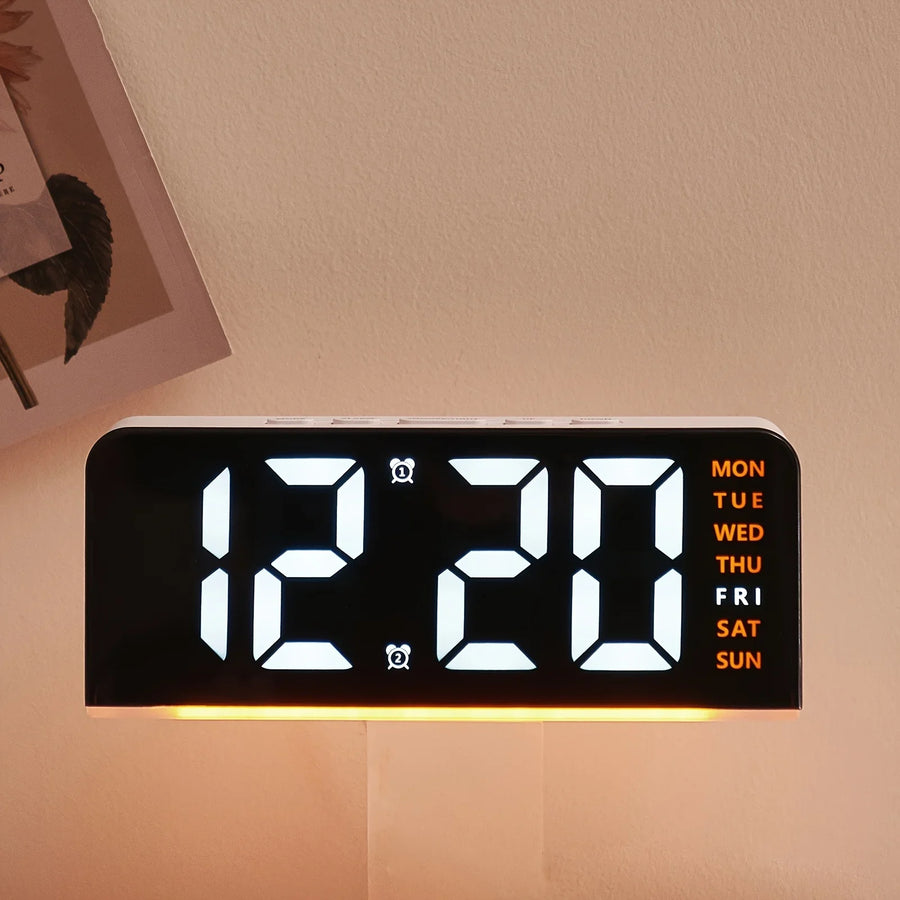 Modern LED All Week Display Night Lamp Alarm Clock - Image 4