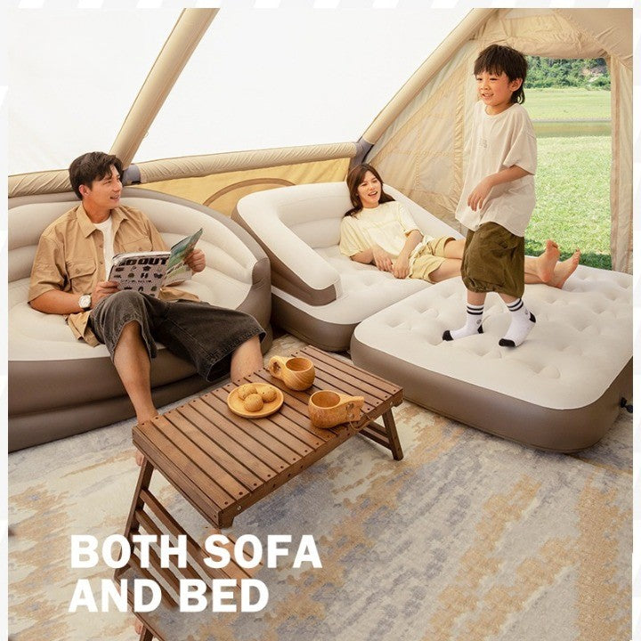 Inflatable Portable Folding Honeycomb Air Mattress - Image 1
