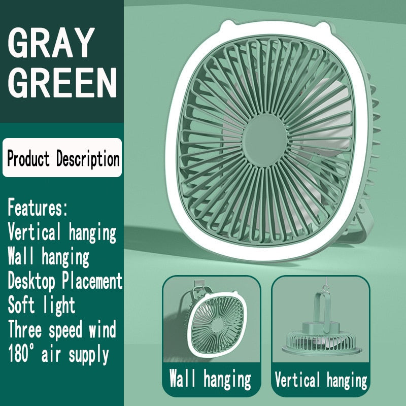 Compact Easy Mini Night Lamp USB Air Cooler - Image 5