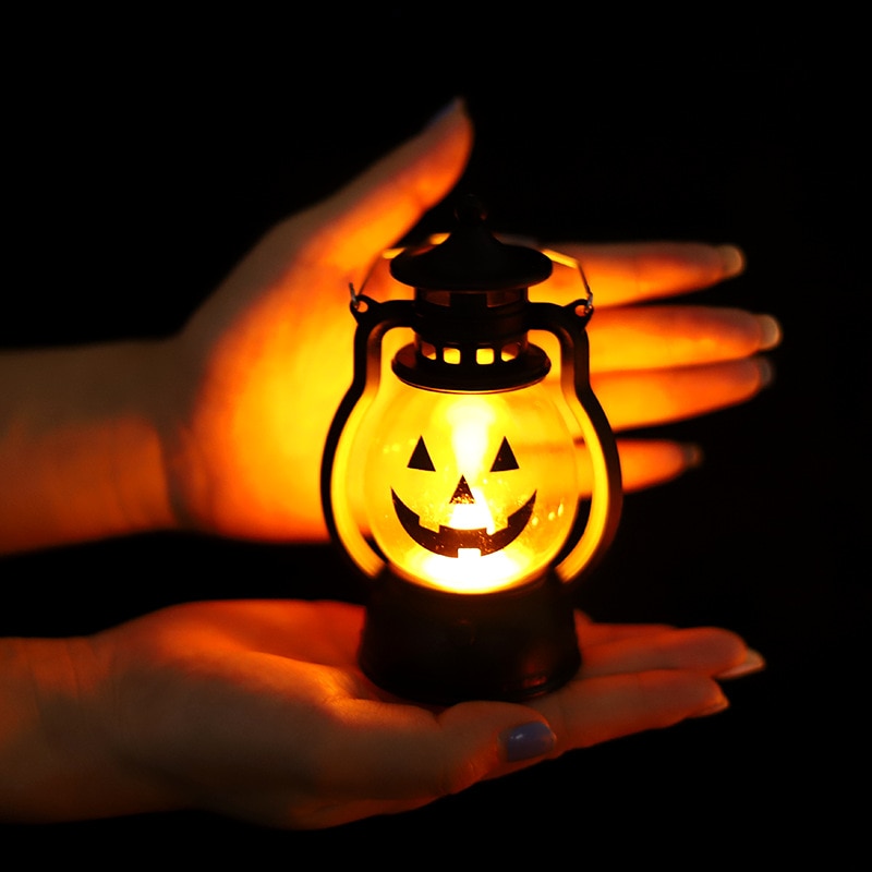 Mini Halloween Scary Pumpkin Hanging Lamp - Image 1