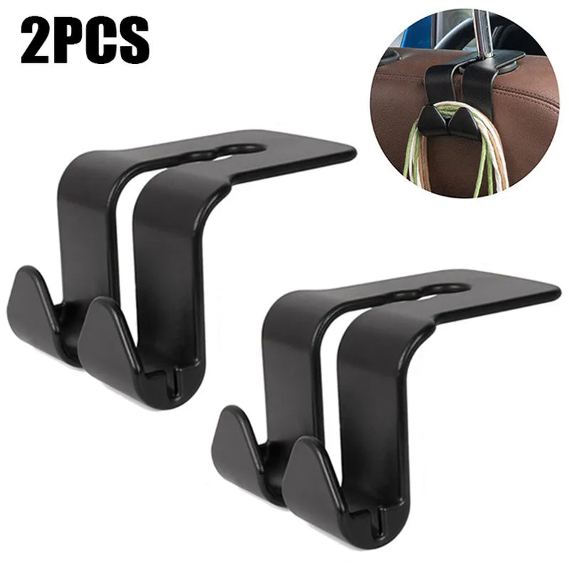 Space-Saver Double Hook Car Back Seat Hangers - Image 2