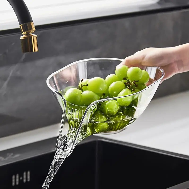 Crystal Clear Multifunctional Kitchen Drain Basket - Image 2