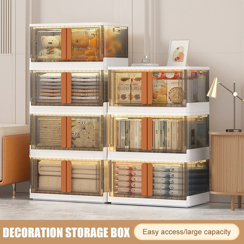 Space saving Transparent Folding Storage Box - Image 2
