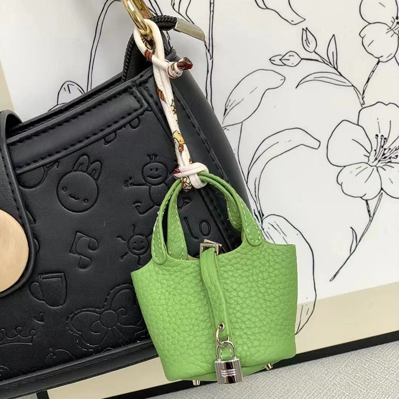 Cowhide Stylish Bag Airpods Case - Image 13