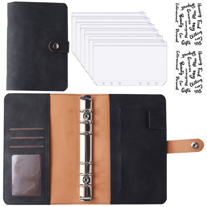Financial Planner Leather Multi Pocket Bill Organizer Notebook - Image 13