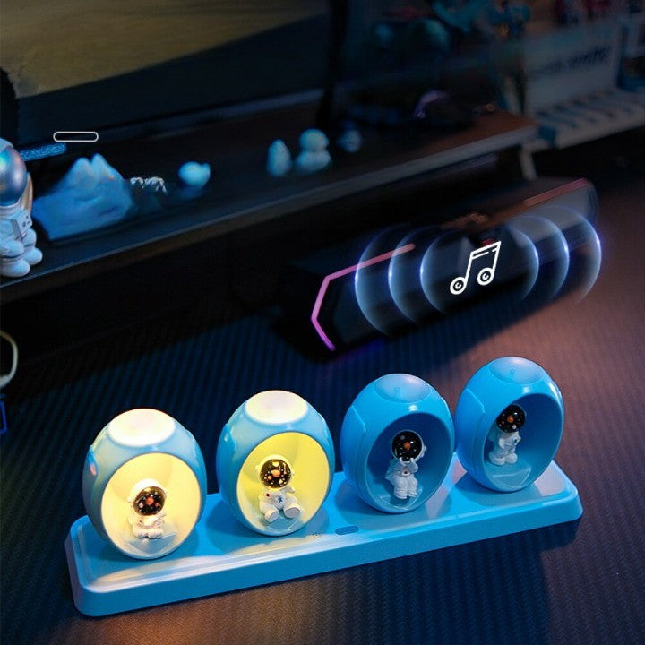 Space Capsule Voice Control Colorful Night Lamp - Image 1