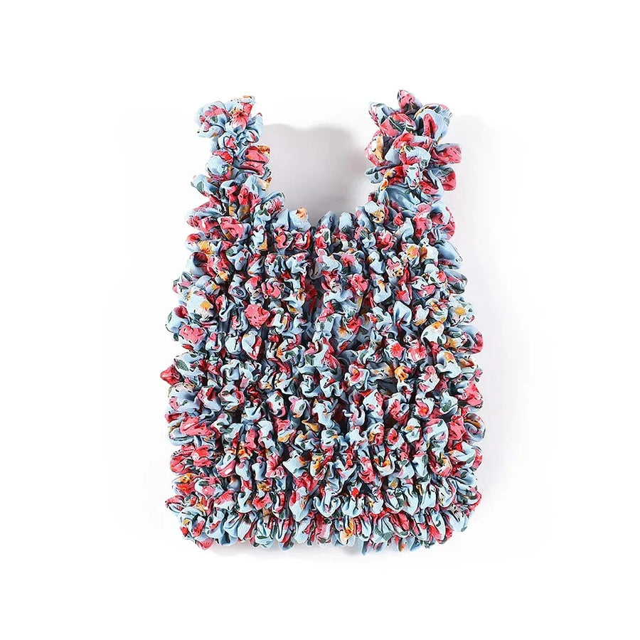 Floral Stretch Shopper Mini Elastic Bag - Image 12