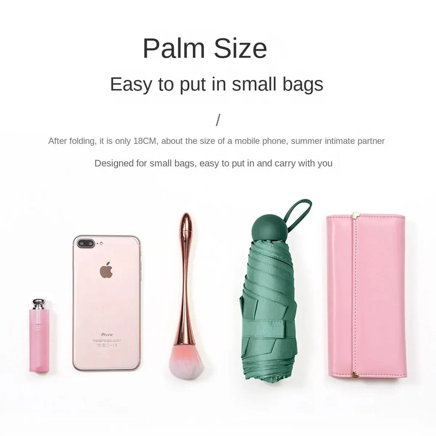 Mini Sunshade Rain Protection Minimal Umbrella - Image 2