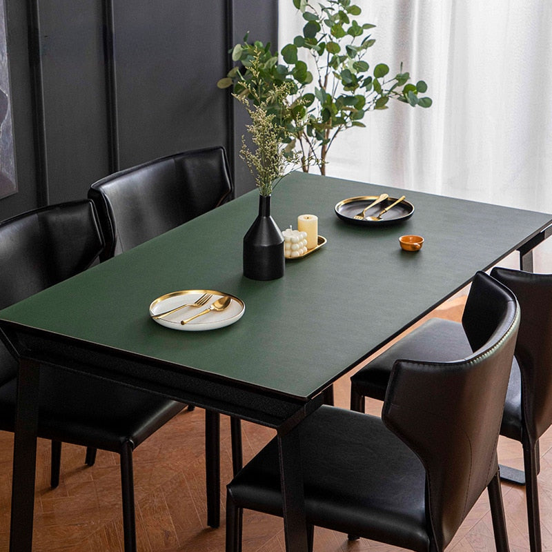 Nordic Minimalist Leather Waterproof Table Protector Mat - Image 4