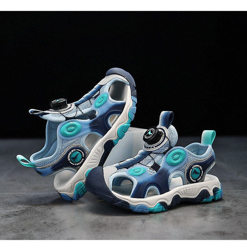 Breathable Easy Tie Laceless Kids Sneakers - Image 0