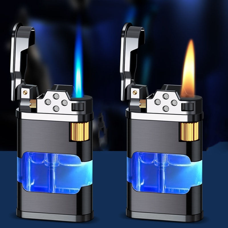 Blue Flame Metal Windproof Gas Lighter - Image 10