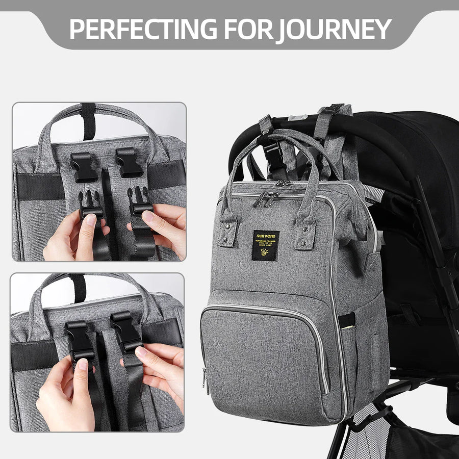 Baby Diaper Large Capacity Stylish Modern Backpack - Image 6