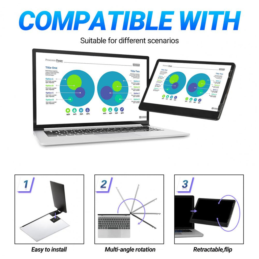 IPS Panel HDMI Compatible Laptop Monitor - Image 3