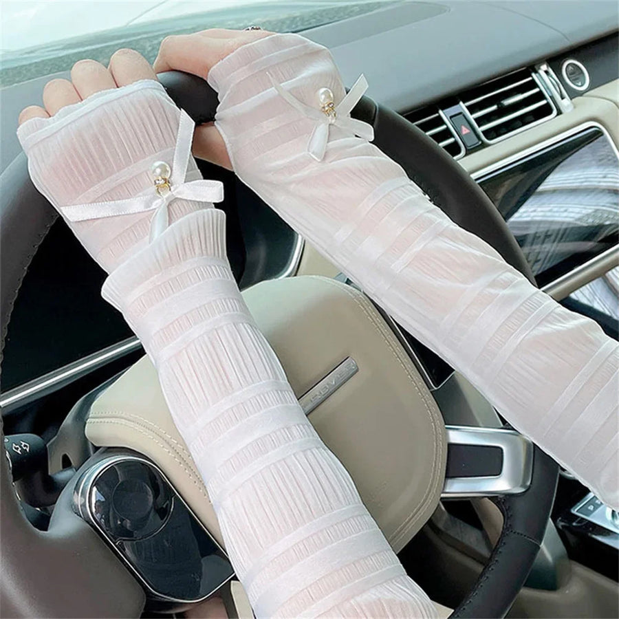 Elegant Long Fingerless Arm Sleeve - Image 5