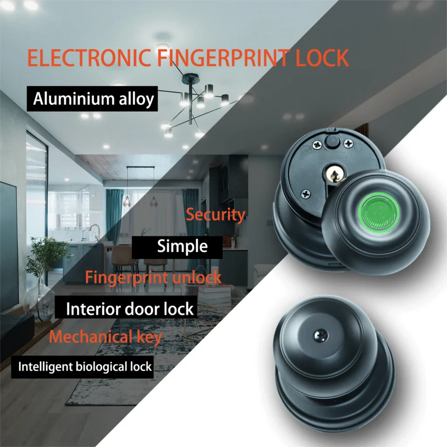 Touch Secure Fingerprint Smart Door Knob - Image 2