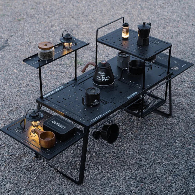 Carbon Steel Folding Multifunctional Easy Camping Table - Image 0