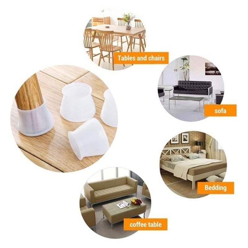 Floor Protect Elastic Table Chair Leg Cover Pads - Image 2