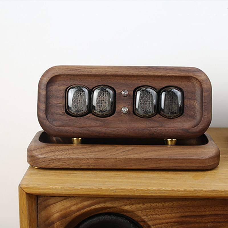 Elegant Black Walnut Digital Table Clock - Image 1