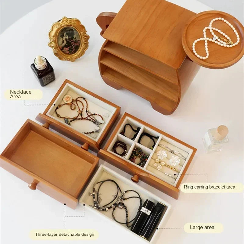 Sassy Wooden Jewelry Mini Storage Box - Image 2
