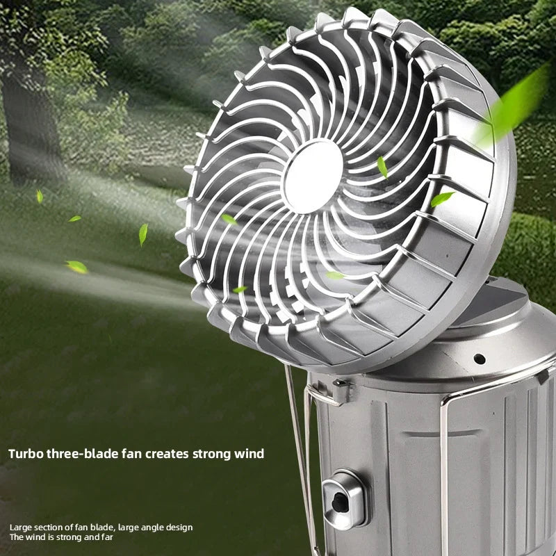 Built-in Fan Fishing LED Tent Lamp - Image 1