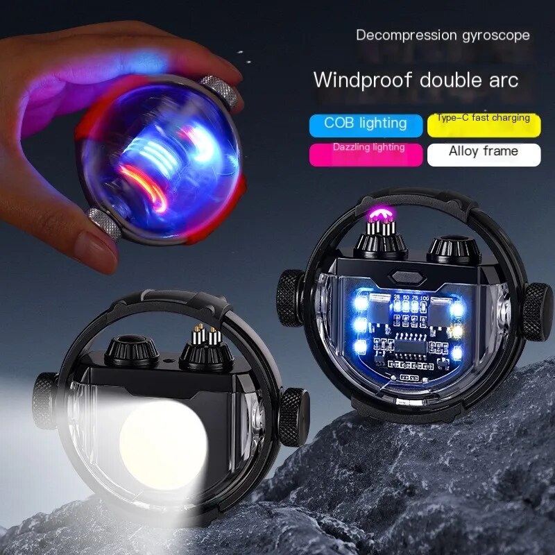 Creative Circular Plasma Led Lighting Arc Lighter - Image 2