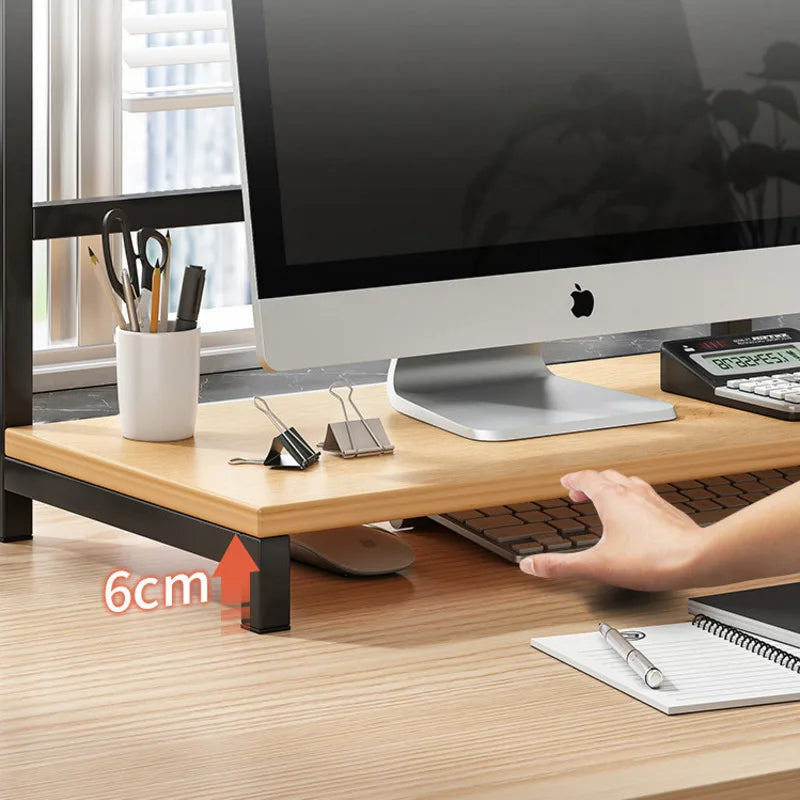 Office Hub Sleek Desk Organizer Monitor Stand - Image 4