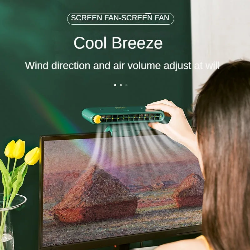 Turbo Strong Airflow Screen Hanging Cooling Fan - Image 3