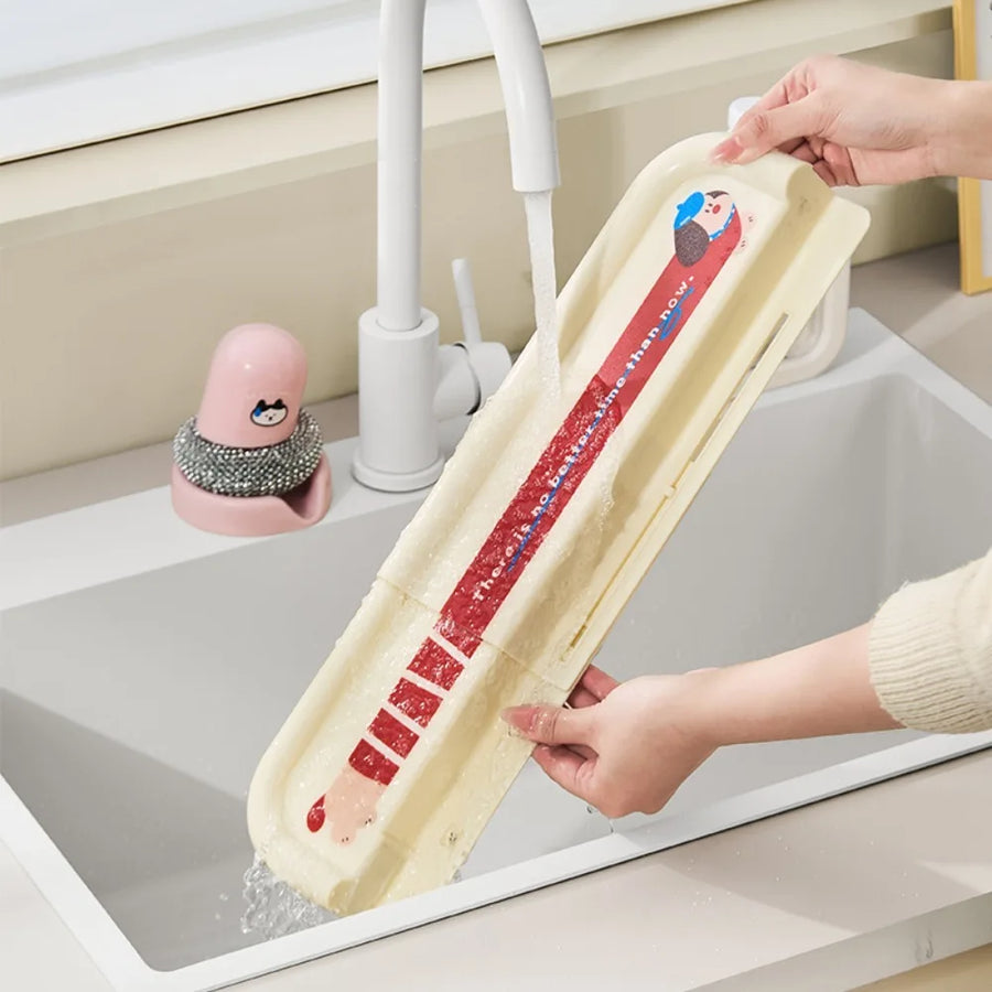 Built-in Basket Adjustable Sink Water Splash Protector - Image 6