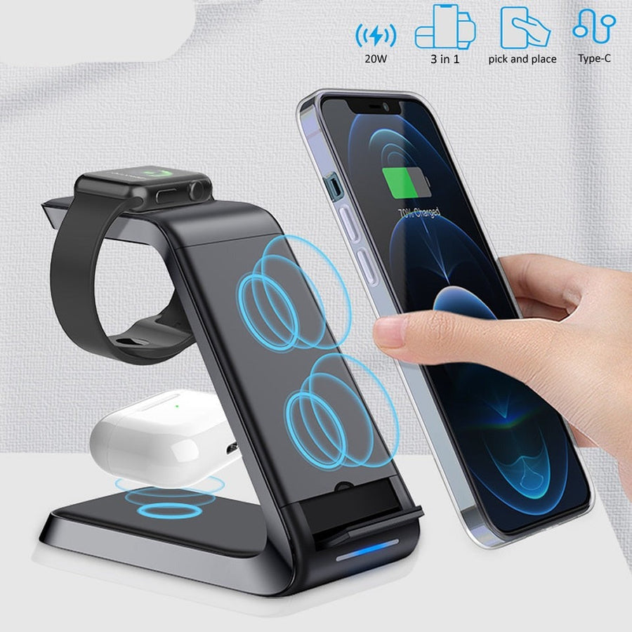 3in1 Magnetic Wireless Charger Stand - Image 2