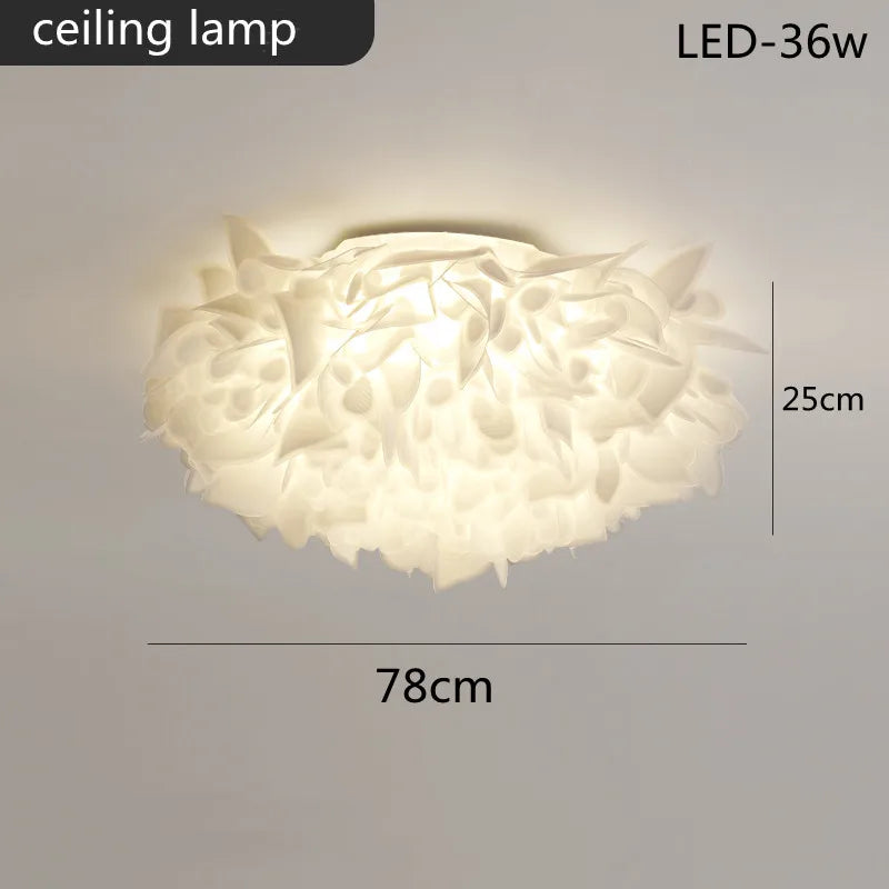 White Flower LED Multi-Mode Dimming Home Ceiling Lamp - Image 7