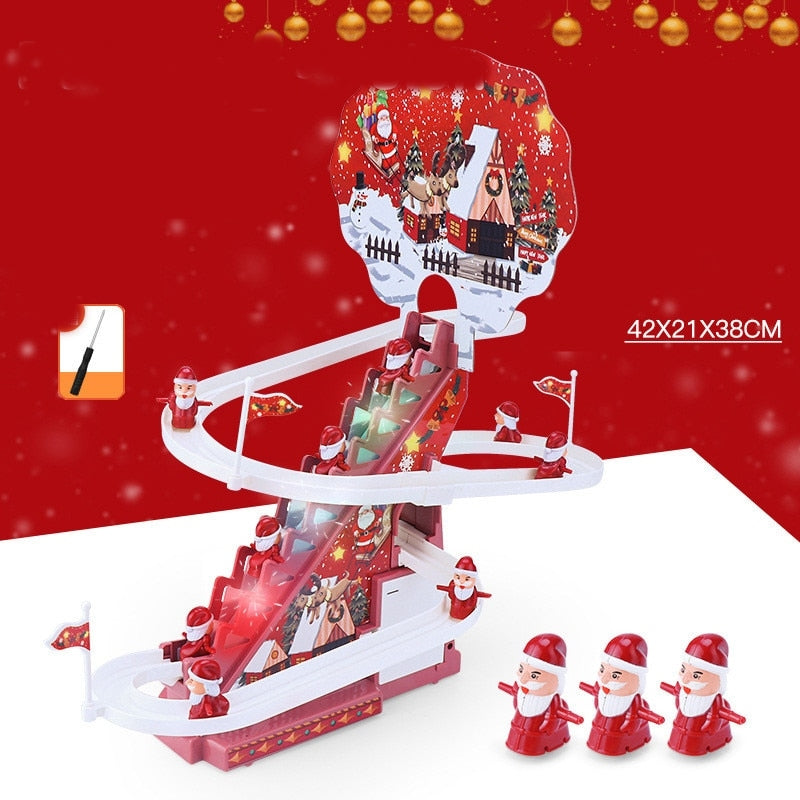 Climbing Santa Claus Race Track Toy Set - Image 7