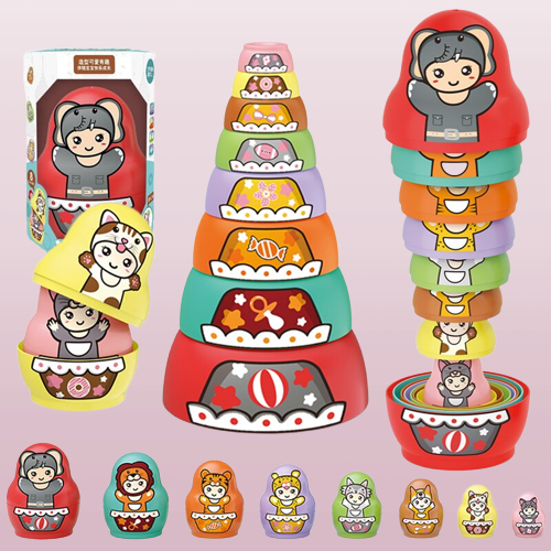 Educational Colorful Kids Matryoshka Dolls - Image 0