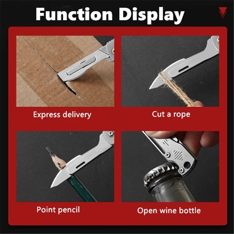 Stainless Steel Camping Master Folding Multifunctional Knife - Image 5