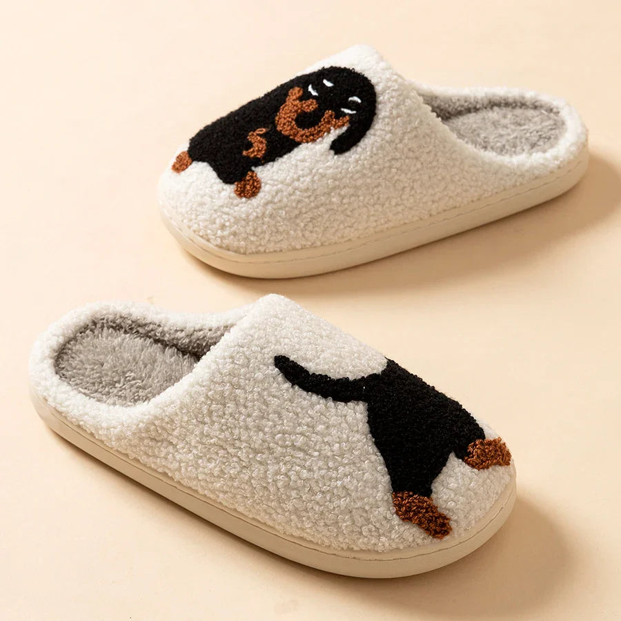 Cozy Dog Pattern Indoor Slippers - Image 3