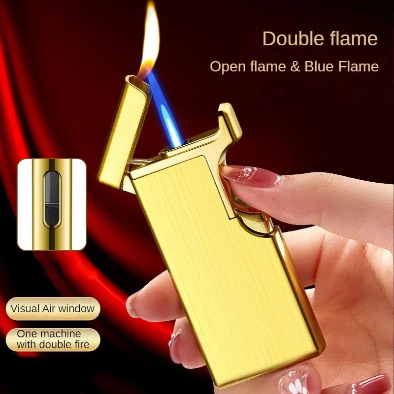 Metal Double Fire Jet Butane Lighter - Image 4