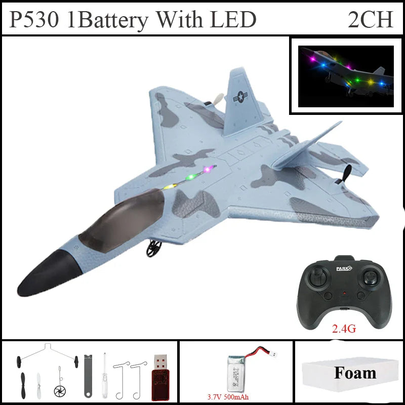 Storm Hawk Ultra Bright LED Foam Jet Fighter - Image 6