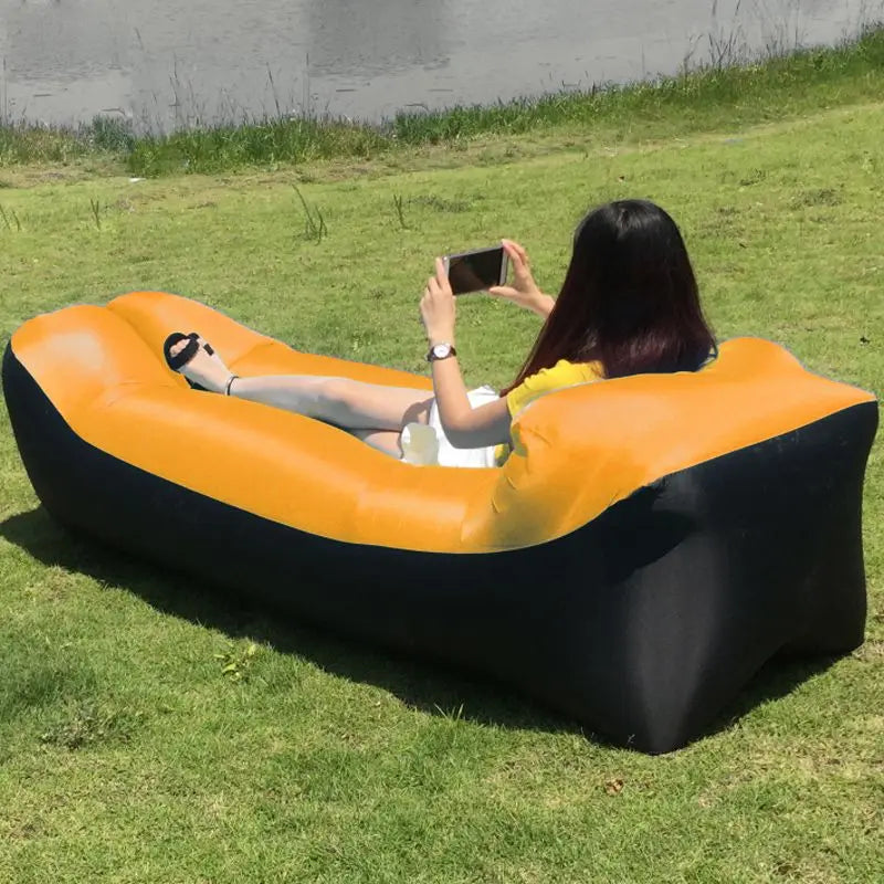 Portable Inflatable Outdoor Air Sofa Bed Lounger - Image 4