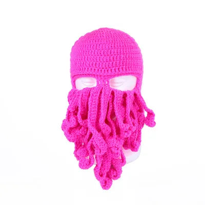 Octopus Tentacle Knitted Face Winter Mask - Image 12