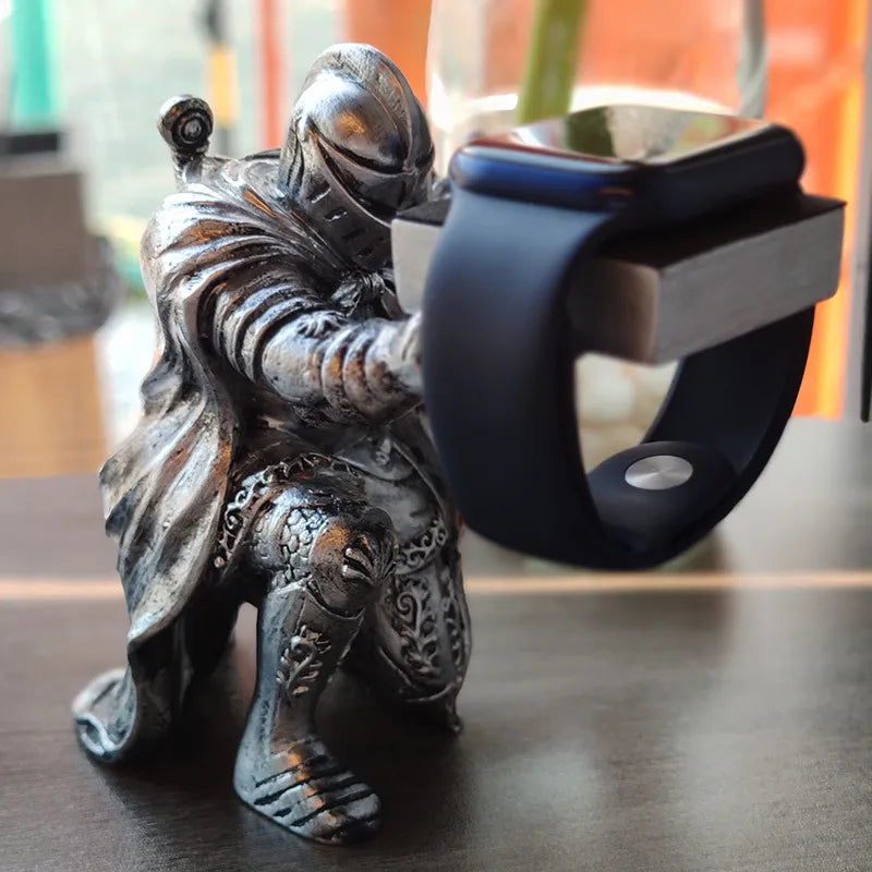 Guardian of Timepiece Medieval Watch Holder - Image 1