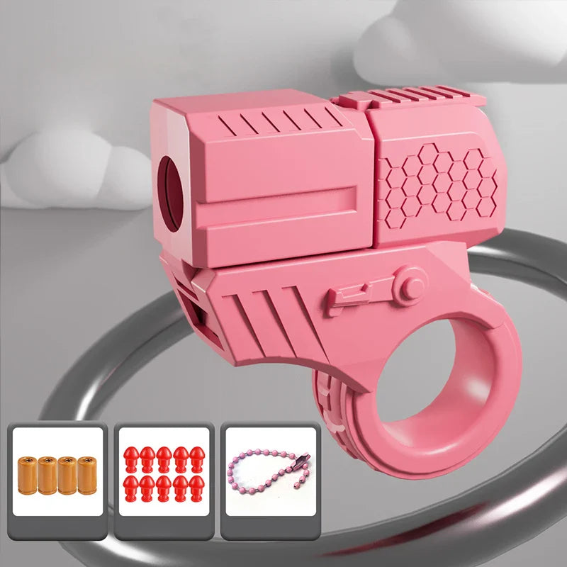 Mini Shell Launcher EDC Finger Ring Toy Gun - Image 5