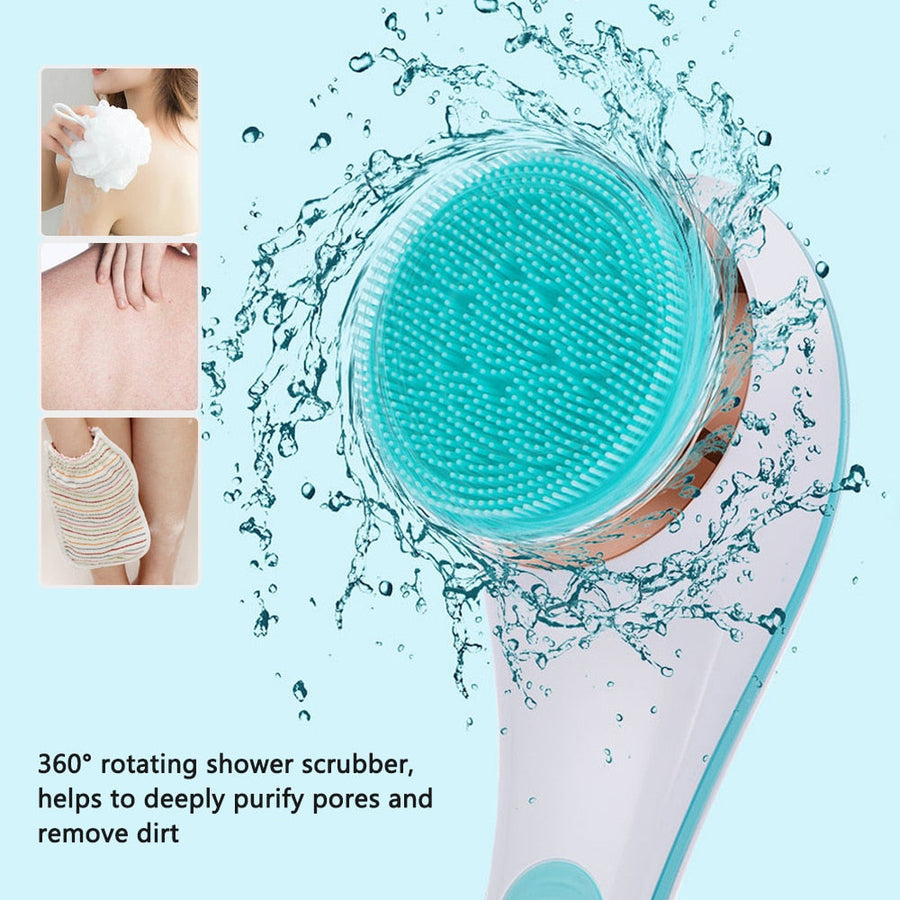 Rotating Electric Silicone Massager Bath Brush - Image 1