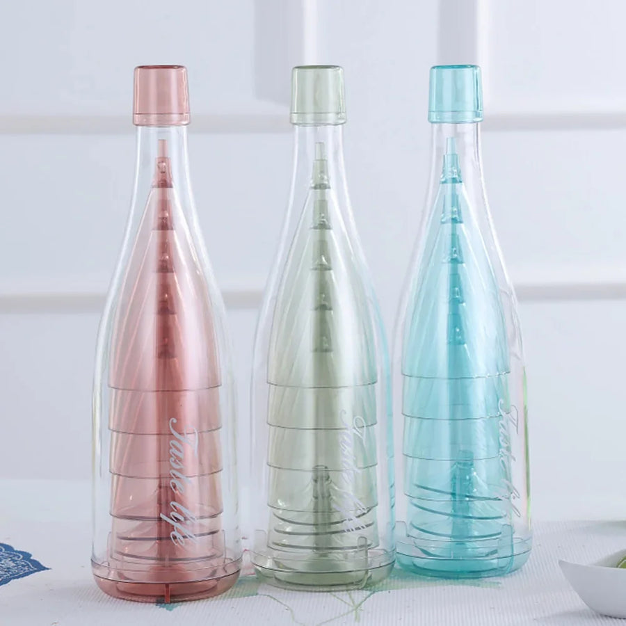 Portable Travel Wine Glass Bottle Set - Image 0