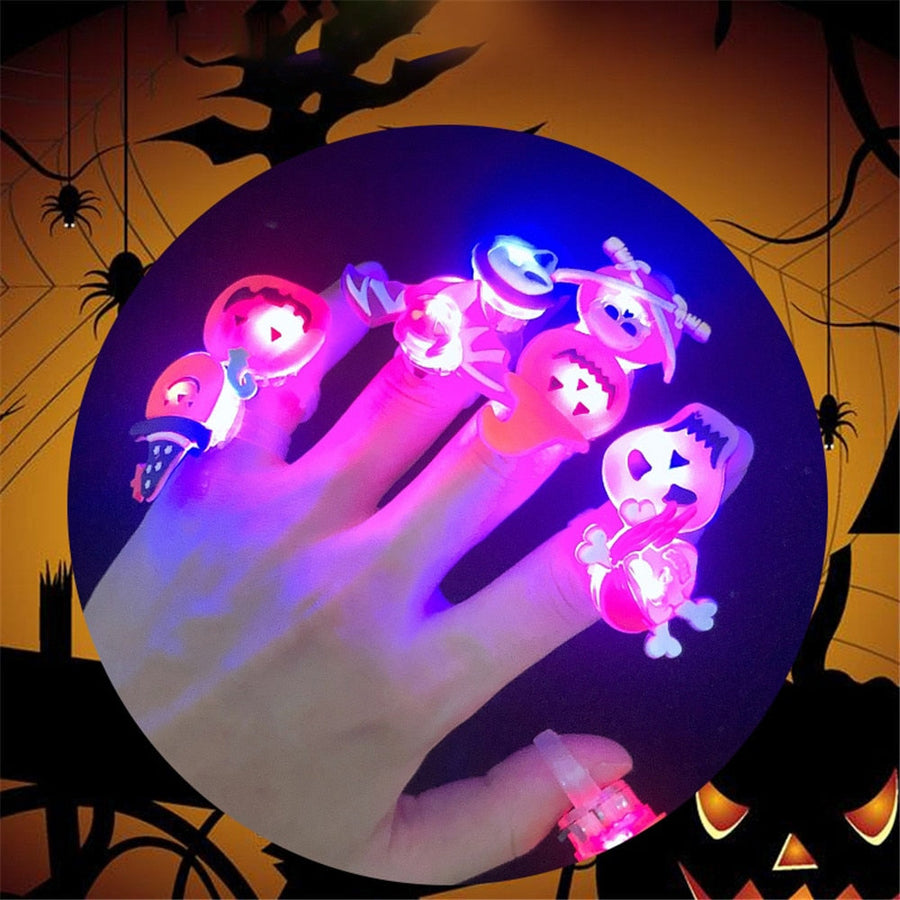 Glowing Ghost Skull Rings - Image 4