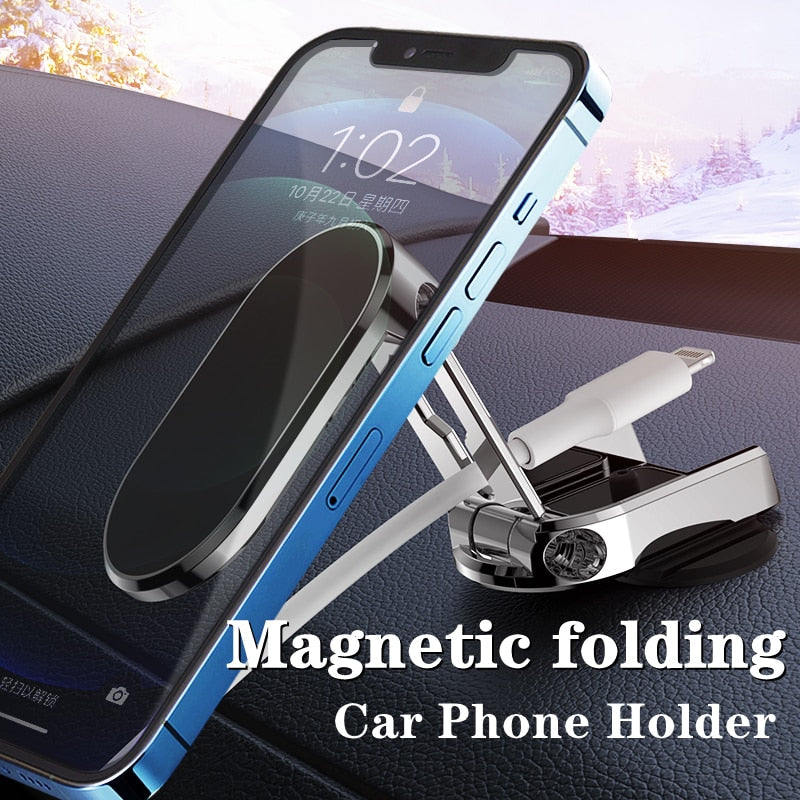 Rotatable Magnetic Dashboard Car Phone Holder - Image 1