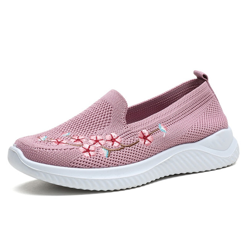 Daily Walk Lightweight Breathable Floral Sneakers - Image 6