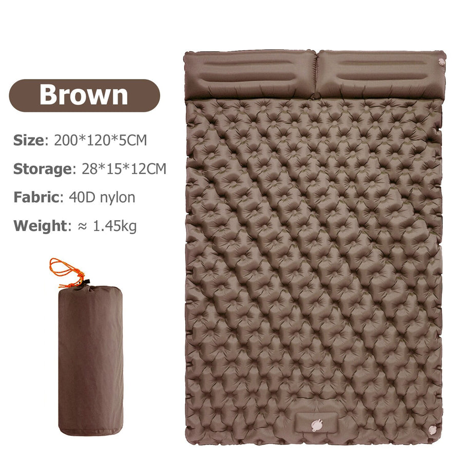 Portable Inflatable Built-in Pillow Nature Nest Camping Bed - Image 9